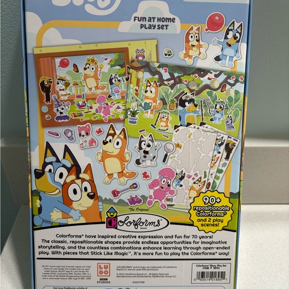Bluey Toy Bundle Talking Bingo And Colorforms Set Stocking Stuffers Christmas - Picture 5 of 6